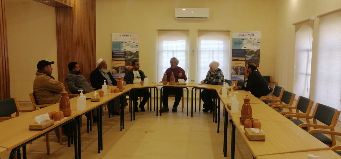 A collaborative meeting was held at the Dana Biosphere Reserve with local farmers to discuss partnership opportunities, provide a detailed overview of the project’s goals and implementation process, and highlight its long-term positive impact on their livelihoods, sustainable agriculture, and environmental conservation.